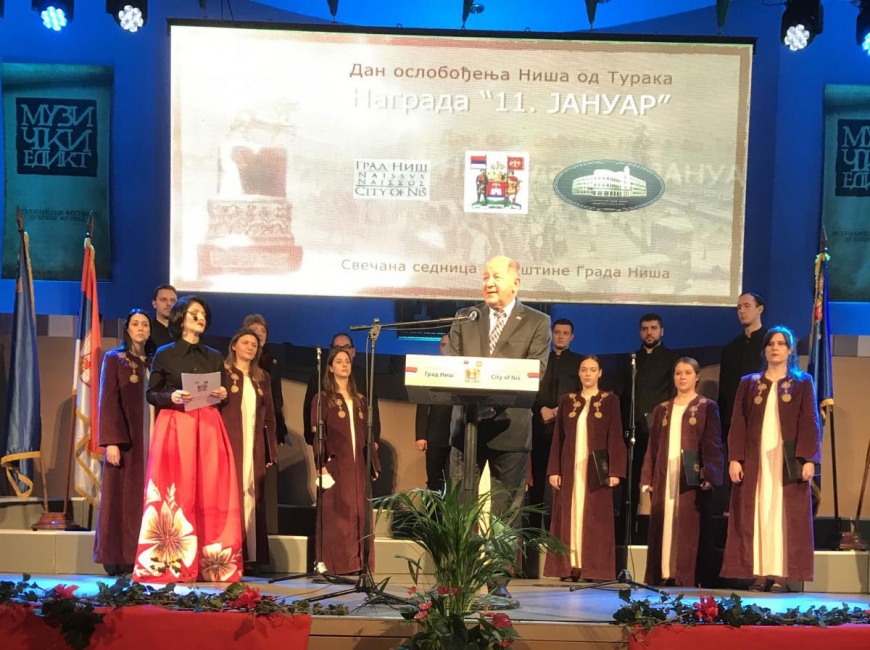 Naš član Miloje Mića Branković, dobitnik je ovogodišnje najprestižnije gradske nagrade 11. Januar.