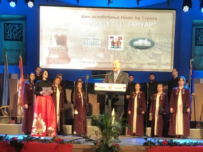 Naš član Miloje Mića Branković, dobitnik je ovogodišnje najprestižnije gradske nagrade 11. Januar.